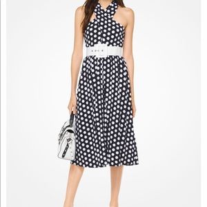 Polka dot halter dress
